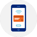 Illustration of a mobile payment